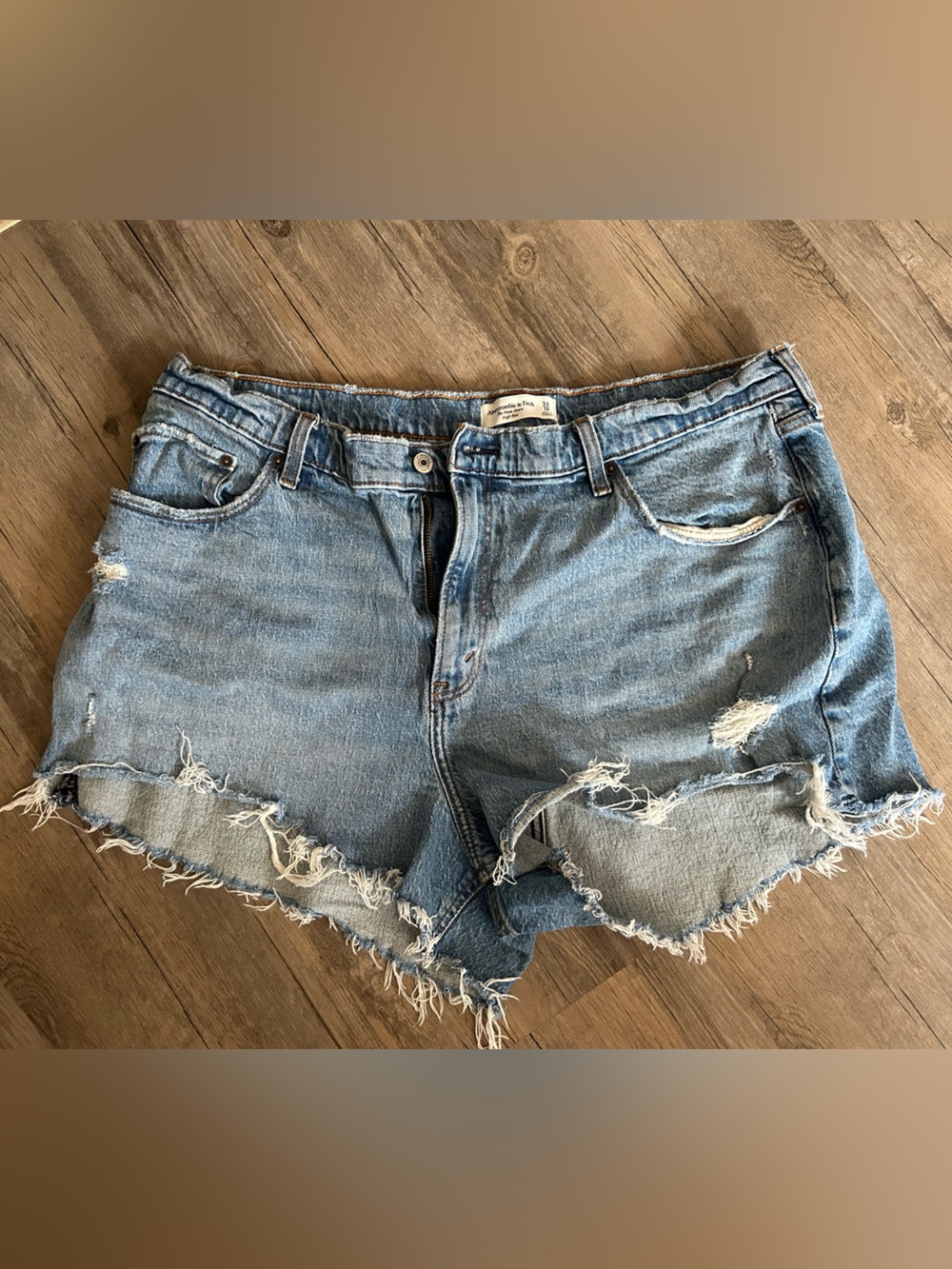 Abercrombie & Fitch Distressed Denim Shorts